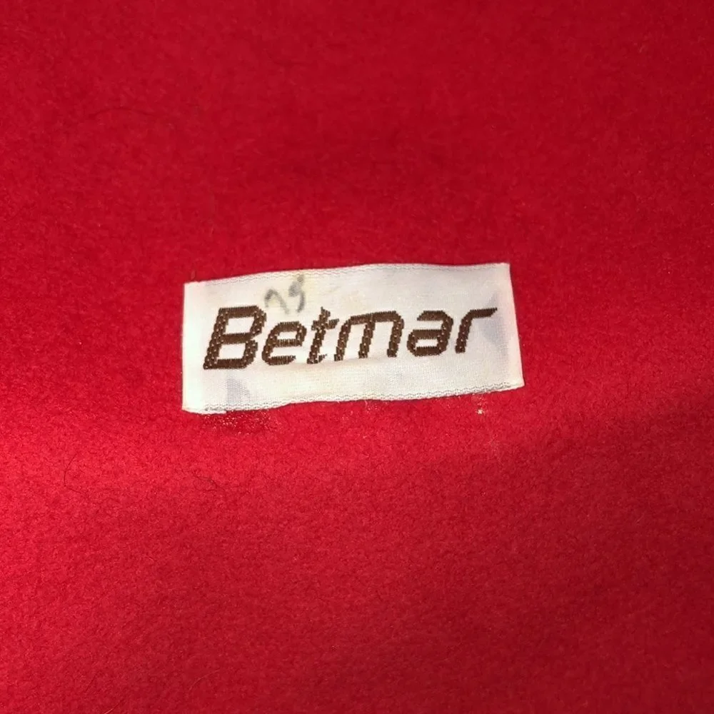 Betmar Retro Vintage 1920s Wool Vibrant Red Ladies Bow Feather & Pin Hat - Picture 7 of 16